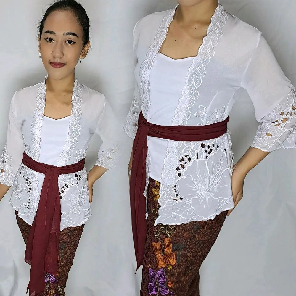 BAJU JADI KEBAYA BORDIR spesial putih