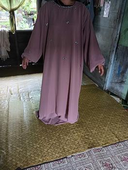 Product Review of Faiza Dress Gamis Malaysian Look Ceruty Babydoll Variasi Payet Dress Melayu Kurung Polos Premium Modern from M**0 0