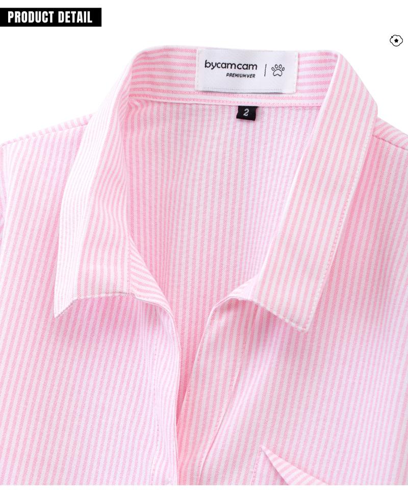 Product Introduction of Áo SƠ MI CHIẾT EO Buộc Nơ Có Túi Ngực Dành Cho Nữ Phong Cách Hàn Quốc - CE01 3