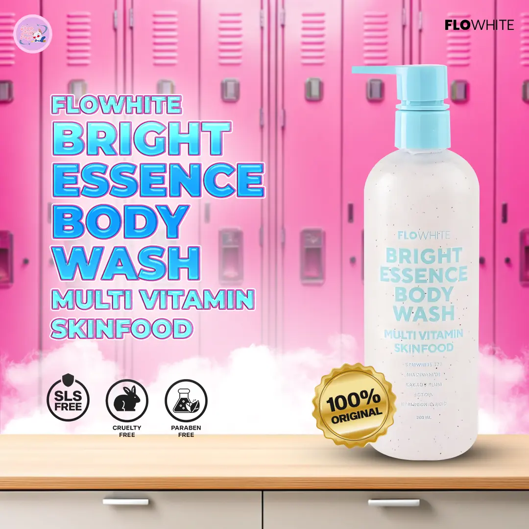 FLOWHITE BRIGHT ESSENCE BODY WASH  Perawatan Mandi  Cair MULTI VITAMIN SKINFOOD Pencerah Tubuh