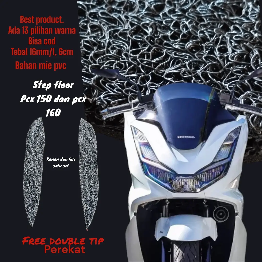 step floor pcx 160 pcx 150 karpet motor mie tebal