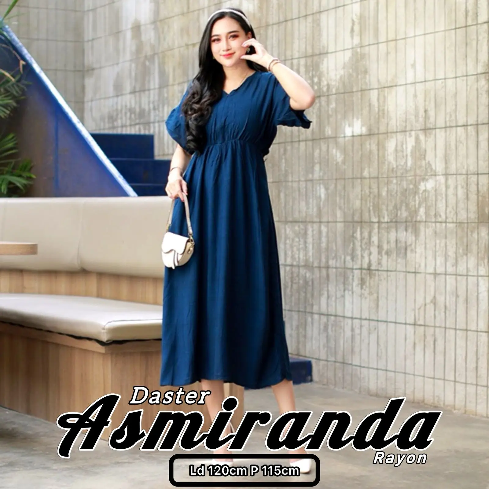 Daster Asmiranda Rayon Busui Ld120 Baju Tidur Dress Wanita Nyaman Serut Karet Panjang Midi Pendek Bumil Lembut Rempel Baju Dress Santai Remaja Muda Menyusui Dewasa