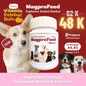 [MAGPROFEED VITAMIN ANJING 125GR] Penggembul Anabul, Boost Penambah Nafsu Makan, Melebatkan Bulu, Cegah Kerontokan