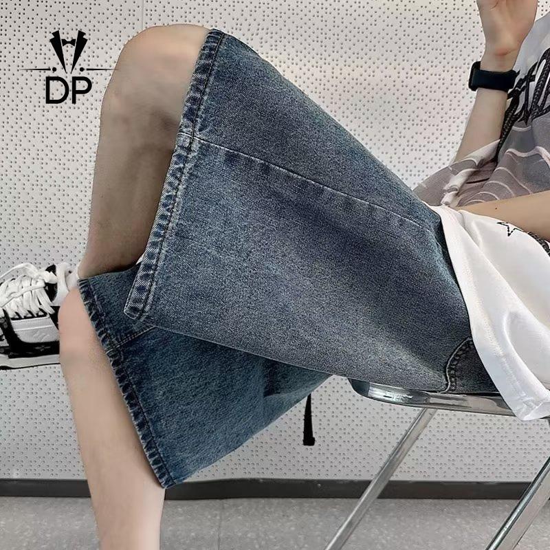 Product Introduction of New Korean fashion men denim shorts young men jeans shorts high grade linen male jeans shorts 21