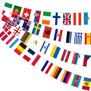 Torneo de fútbol 2026, 48 equipos, 32 países, banderines, decoración para bar, bandera del equipo, pancarta de ambiente futbolero, decoración para fiesta