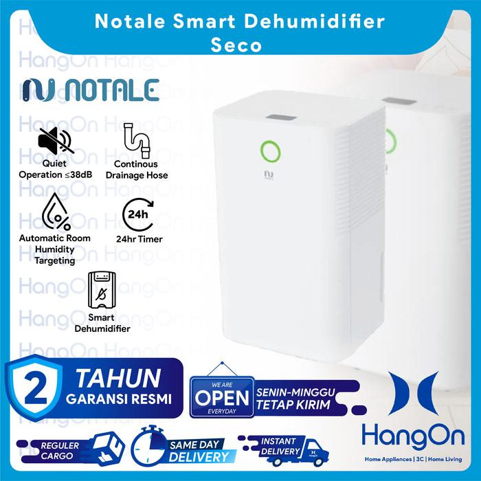 Gambar Notale Smart Dehumidifier Seco Serap Kelembapan 12L / Hari With WiFi Child Lock dari HangOn Official Store Kota Administrasi Jakarta Barat Tokopedia