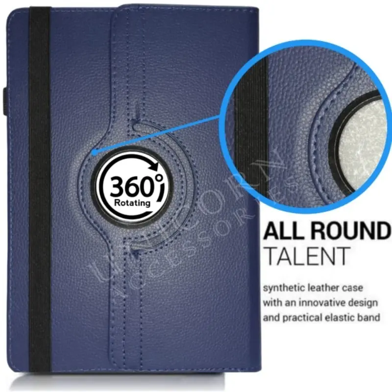 Case Advan Tab Sketsa 2 3 10.1 inci Sarung Flip Cover Buku Casing Rotary universal Leather Standing 5