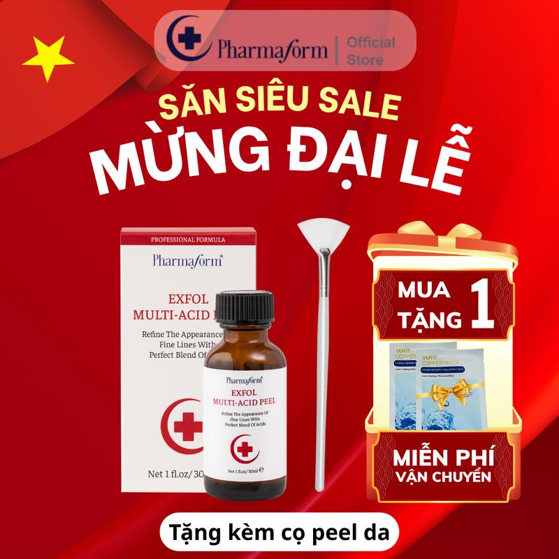 [NSX] Tinh chất tái tạo làn da, làm sáng da, căng bóng da Pharmaform Exfol Multi-Acid Peel 30ml