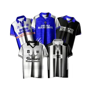 GR APPAREL - Jersey Persib Vintage Series Kerah V Full Printing