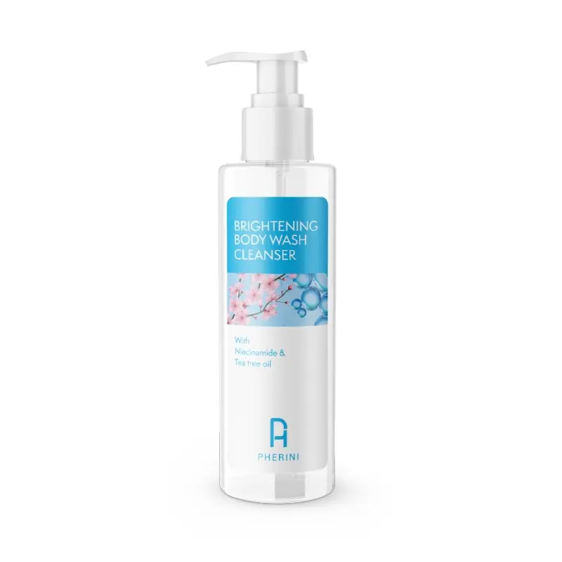 Paket Putih Glowing Lengkap - Pherini Brightening Body Wash Cleanser + Pherini Armpit Brightening Cream + Pherini Whitening Arbutin Lotion Memutihkan Niacinamide Mencerahkan Memudarkan Hitam Tubuh