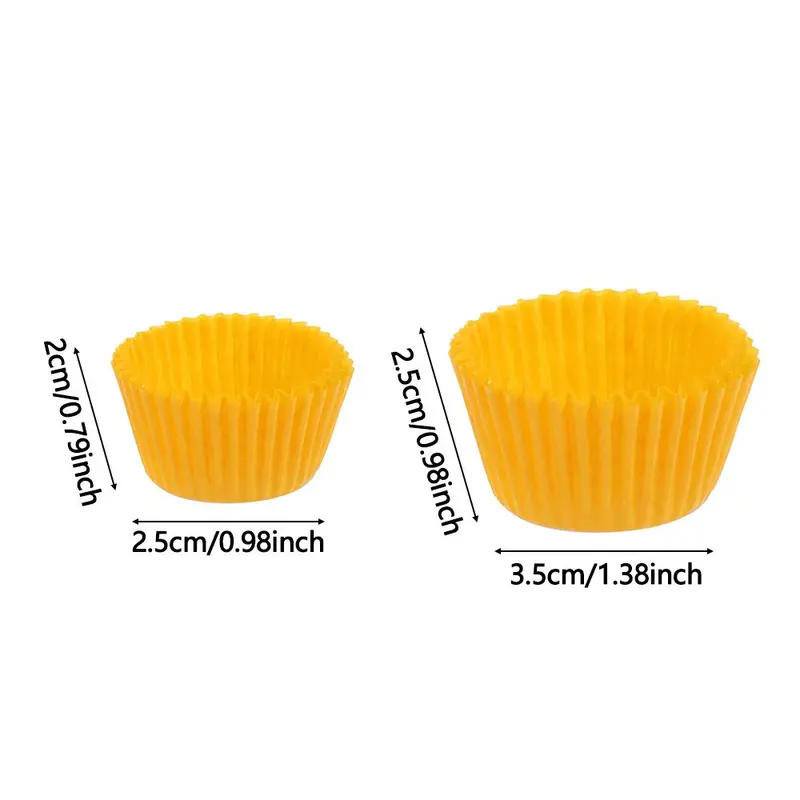 Tấm Lót Bánh, 500 / 1000 Cái, Dụng Cụ Làm Bánh Gia Đình & Nhà Bếp, Cốc Nướng Bánh, Hộp Đựng Bánh Nướng Xốp Giấy Gói Bánh Cupcake Cốc Giấy Làm Bánh, Giấy Lót Giấy Sô Cô La 3