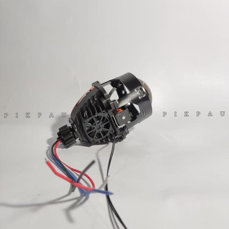 PAKET BUNDLING Lampu Utama Biled CR7 C2 Gen 2 Original Golden Shell Blue Lens Plus Devil Eye Premium Biled Flat Cut High Low 3