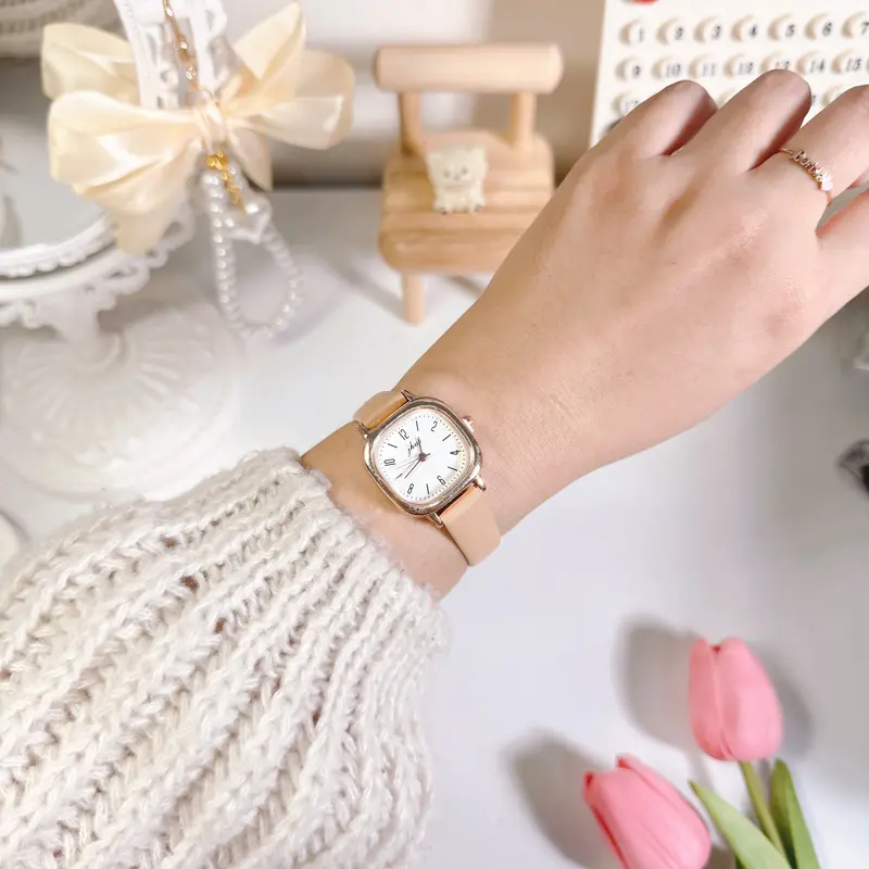 MYB | Helga | Jam Tangan Kulit Sintetis Free Box | Stainless 2