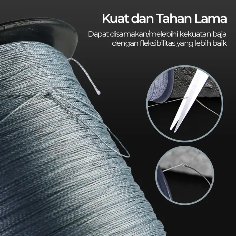 Senar Pancing benang PE 300m 500m kuat / senar PE pancing / senar pe murah kenur pancing PE 4