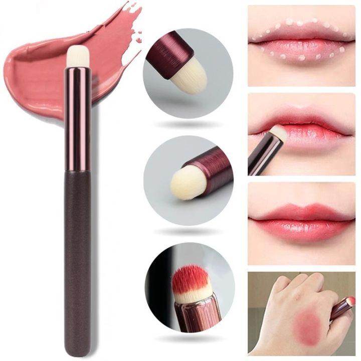 Cọ Tán Son Môi Đầu Tròn Siêu Mịn