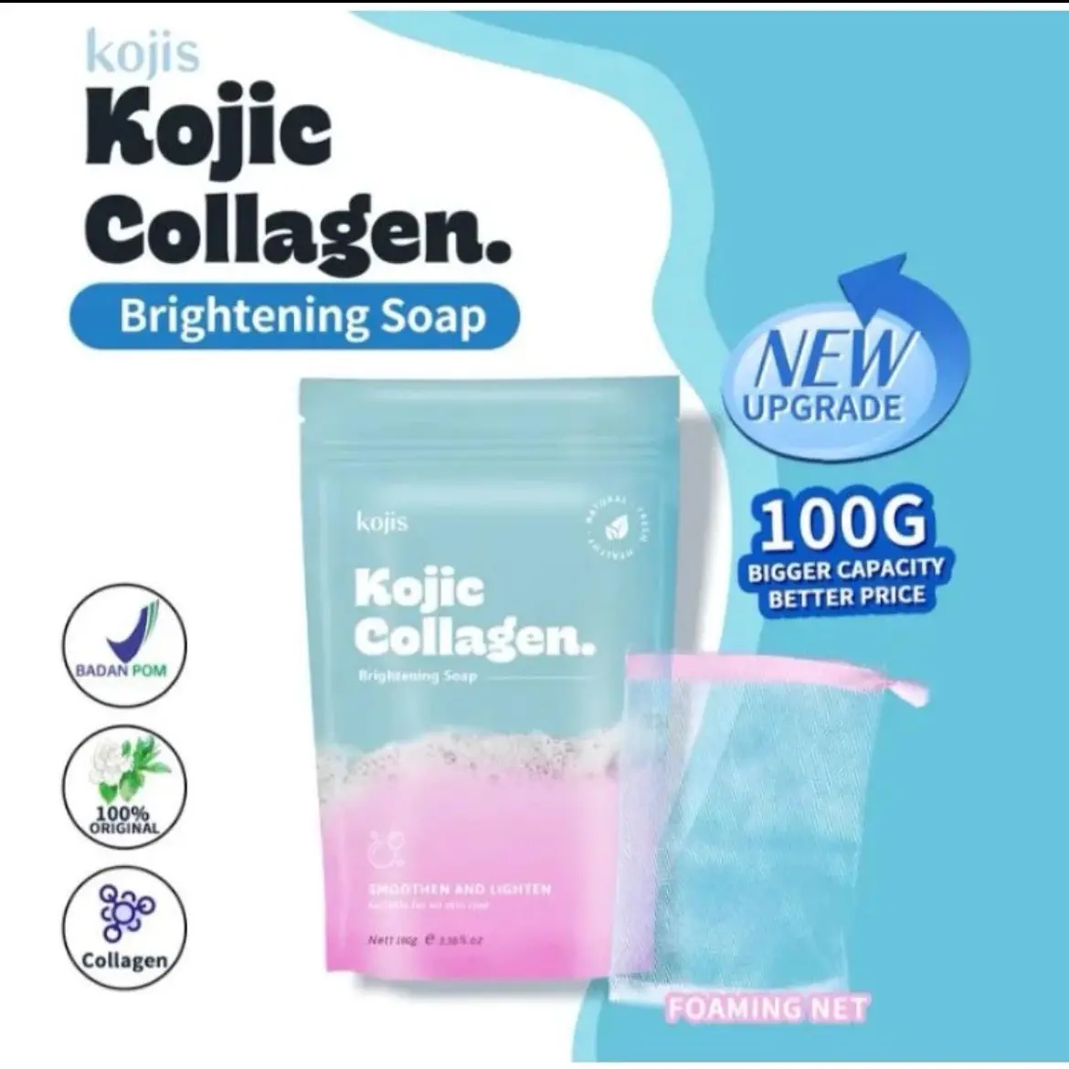 Kojis KOJIC COLLAGEN Brightening body soap glow whitening Mencerahkan Pencerah