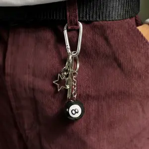 Keychain Gantungan Kunci Skena | gantungan kunci | keychain aesthetic |  keychain y2k | Gantungan Kunci Multifungsi | 8 Ball | Aksesoris