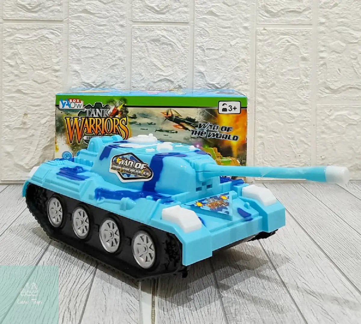 Mainan Anak Mobil Tank Jumbo Ada Lampu Musik / Mainan Gear Rotary Tank Tempur Lampu