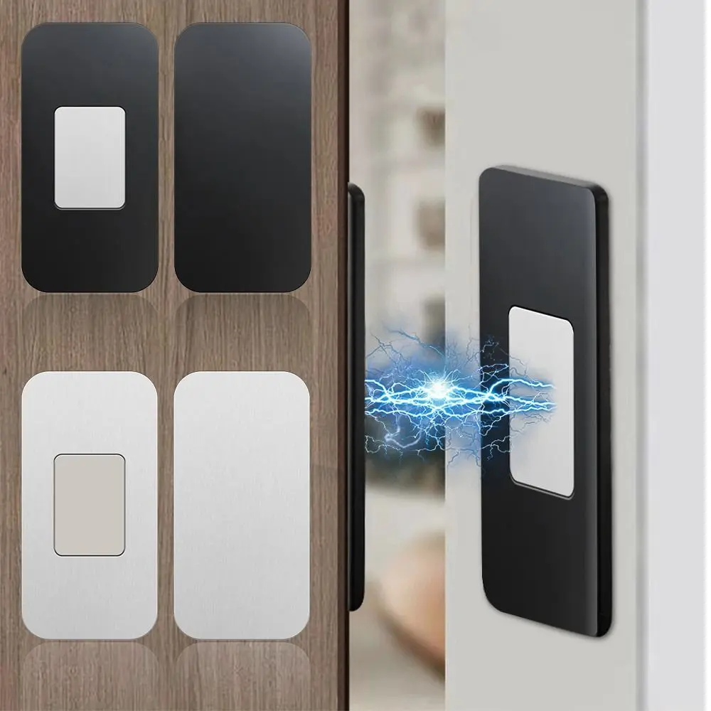 Wardrobe Strong Magnetic Door Closer Self-adhesive Closures Door Attraction Patch Latch Ultra Thin Door Stopper