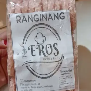 Rengginang mentah terasi, bawang putih, ketan hitam