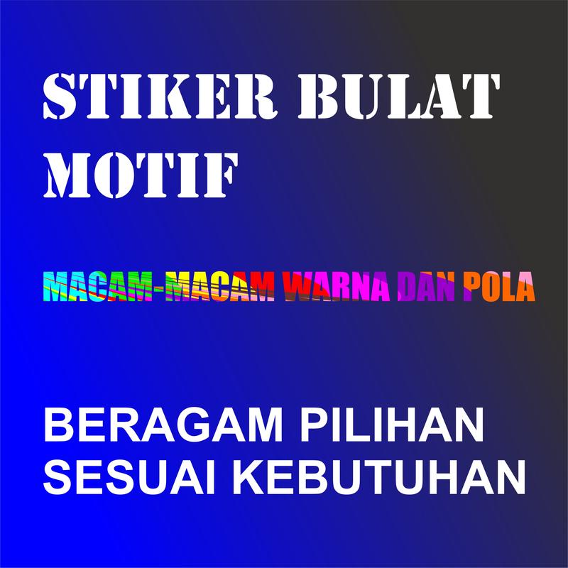 Stiker bulat cromo vinyl ukuran kecil stiker kecil stiker bulat kecil custom logo gambar desain 1