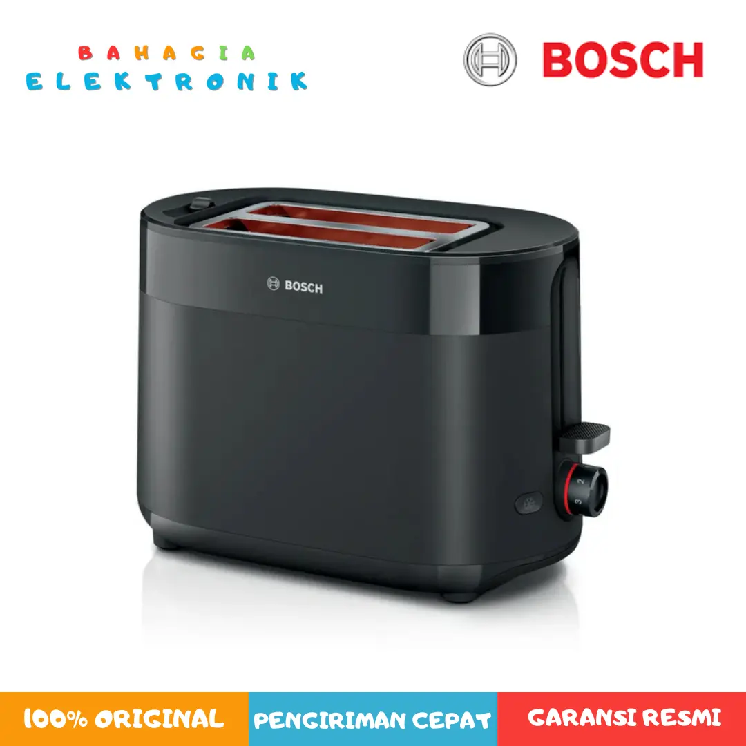 Bosch TAT2M123 Pemanggang Roti / Compact Toaster MyMoment Hitam
