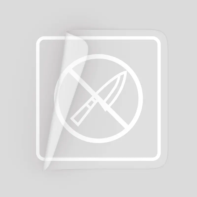 Stiker Paper Dilarang Membawa Pisau Tahan Air - INPI HOUSE 0