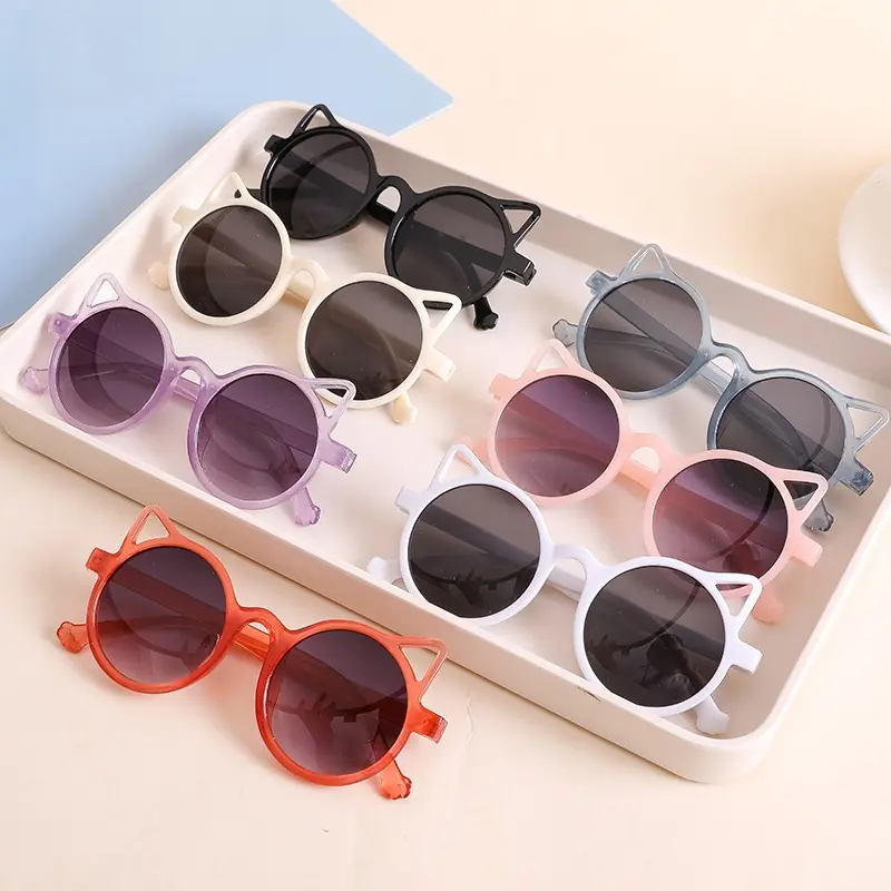 GGS Kacamata Anak Kucing Kacamata Hitam Fashion Telinga Kucing Kaca Mata Hitam High Quality Kids Sunglasses Kaca Mata Murah Y3402 1
