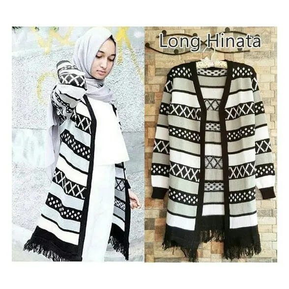 Cardigan Wanita Long Hinata Cardi Baju Rajut 4