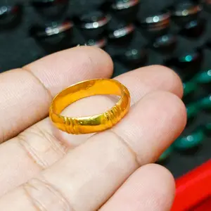 cincin koin 91 motif tebu ukuran 5g lapis emas 24k