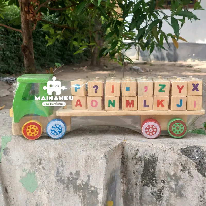 Mainan Edukasi Anak Truk Huruf Abjad Toys Alat 1