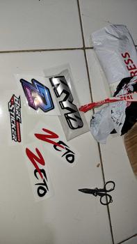 Product Review of emblem KYB timbul sepasang sudah memgunakan lem 3M, BONOS STICKER KYB from ** 1