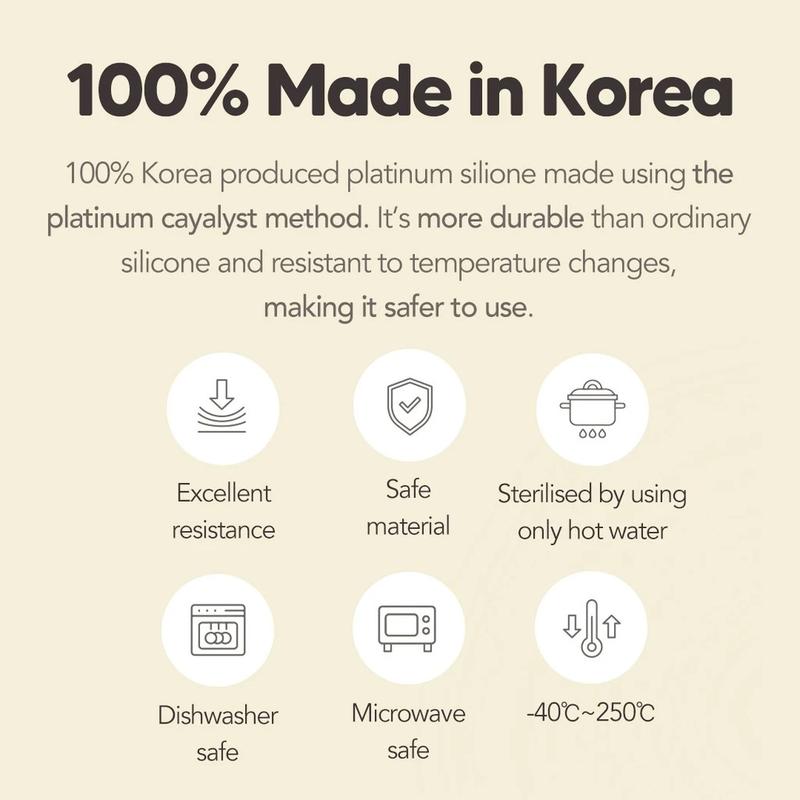 Firgi Double-Sealed Silicone Container / Platinum Silicone / Anti-Leak / No Spill / Made in Korea / toppingskids 3
