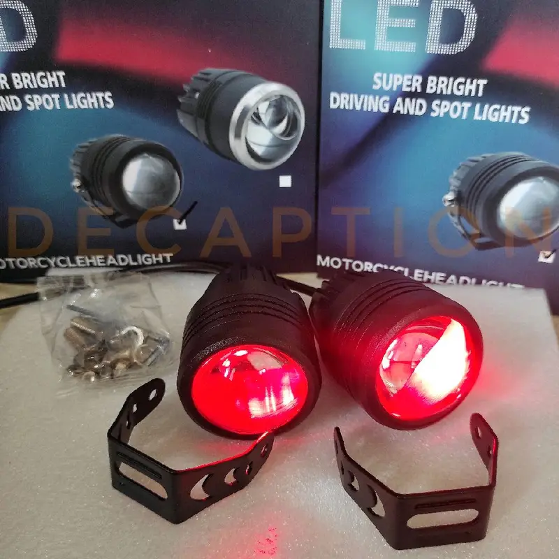 Sepasang Biled Foglamp Projie 2 inch 3 warna devil eyes waterproof universal Lampu Car 0