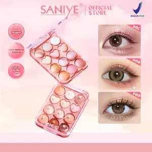 SANIYE KOL Eyeshadow Palette Sweetheart High Pigmented 12 Warna Eyeshadow Tahan Lama E1271