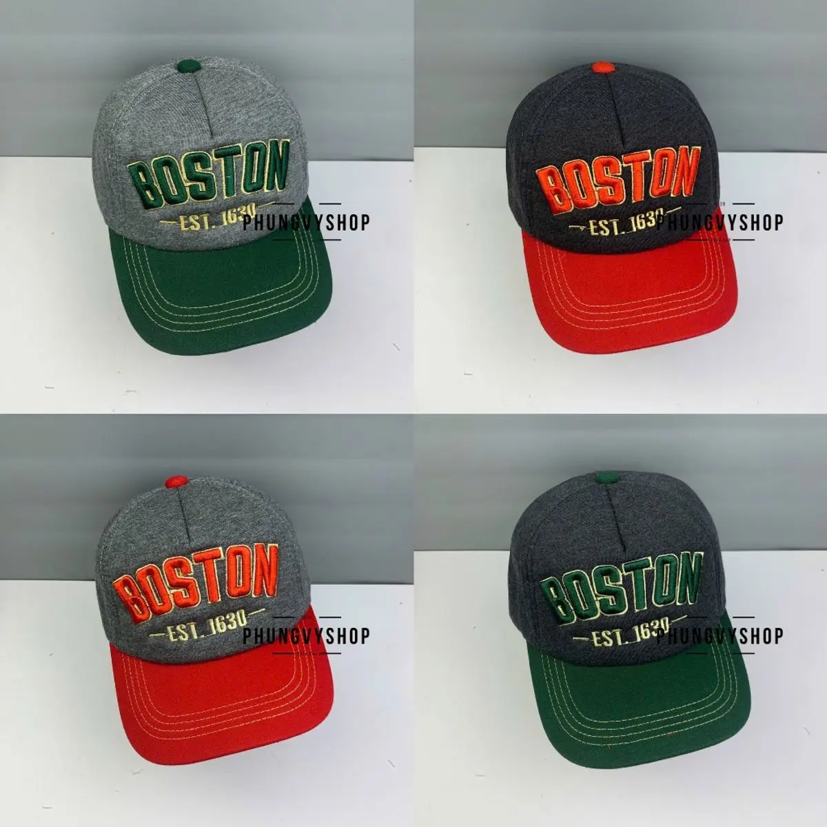 Bé 3-7 tuổi/ Mũ luoi trai bé trai gái trẻ em phungvyshop-  Nón /Kết trung BOSTONREUDO PD /