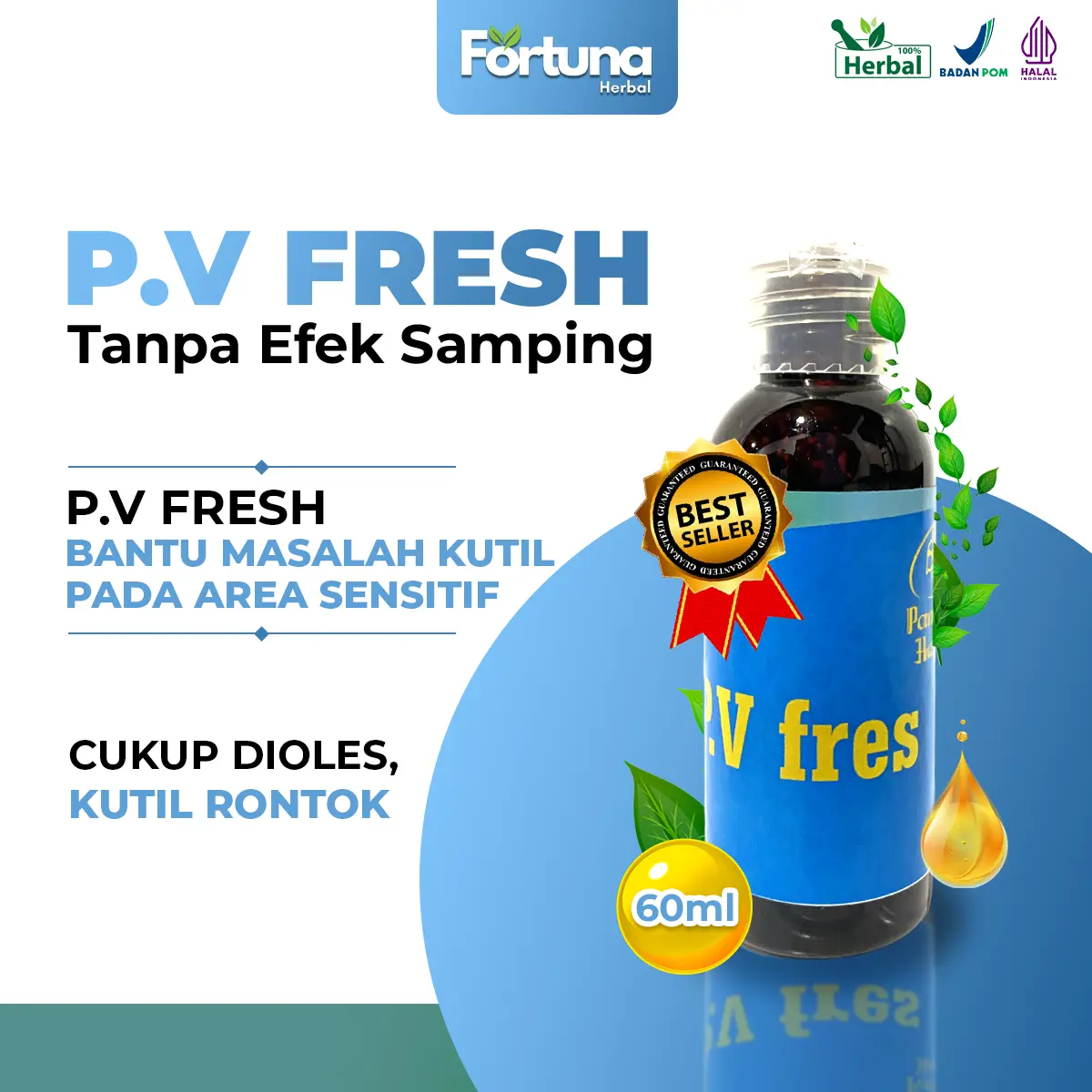 P.V FRESH Bantu Masalah Kutil Pada Area Sensitif - Obat Kutil Terbaik
