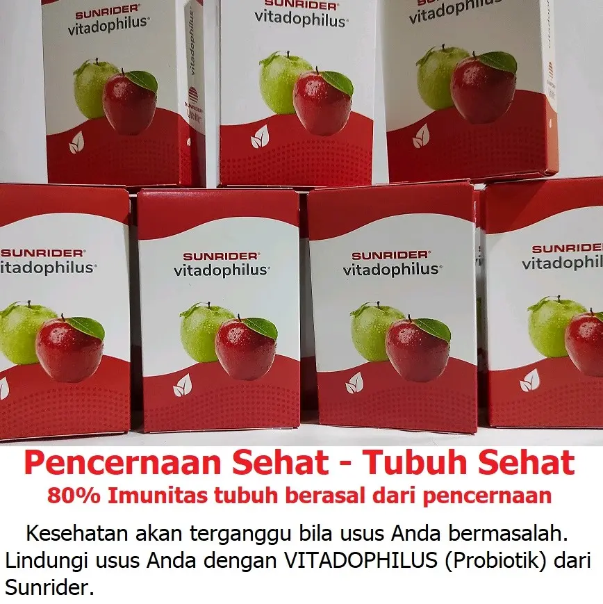 Probiotik Vitadophilus Sunrider untuk Kesehatan Usus