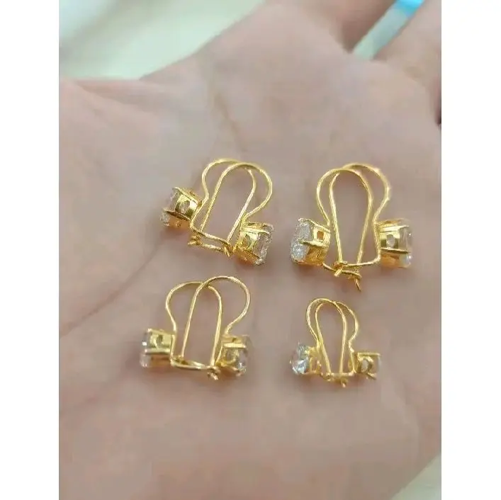 anting DESI GOLD cantik dan elegan tidak luntur berlapis e.m.a.s mudah