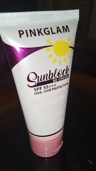 Product Review of COD 1PC RENEWAL pinkglam sunblock 50ML SPF55+++ SUNSCREAM from a**e 0
