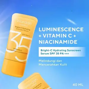 Wardah UV Shield Bright C Hydrating Sunscreen Serum | Essential Sunscreen Gel SPF 35 PA+++ 40ml