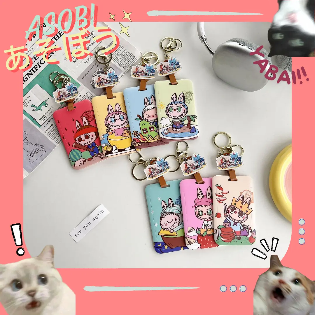ASOBI CARD HOLDER ID / NAME TAG / ID CARD LABUBU VIRAL BISA DITARIK