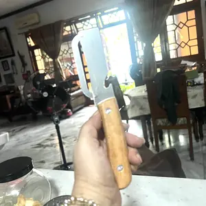 Pegangan Kayu Padat Peeler Sayuran Buah Dapur Pengupas Multifungsi Lilin Labu Kentang Pengupas
