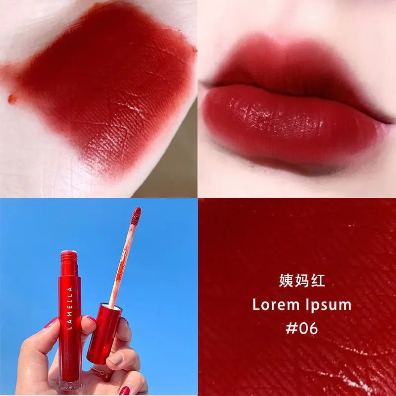 Son Bóng Nhung Lì, Son Bóng Lỏng Lâu Trôi, Không Phai, Trang Điểm, Mỹ Phẩm Cosmetic Nữ 2