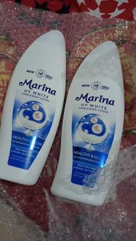 Product Review of Marina Hand Body Lotion UV White - Healthy & Glow [460 ml / 2 pcs] Exp : 09.2027 - Mencerahkan Kulit from N**9 3
