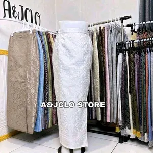 ROK SONGKET SPAN SIAP PAKAI/ROK SONGKET INSTAN/ROK PESTA/ROK WISUDA/SONGKET TENUN Wanita Motif Panjang