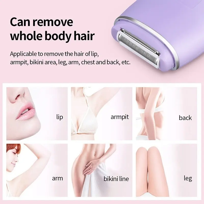 MISSAI Alat Mencukur Mini Listrik Pencukur Bulu Ketiak Wanita / Mini Lady Shaver / Tanpa Rasa Sakit Pencukur Rambut / Alat Pencukur Bulu Kemaluan Epilator BD03 2