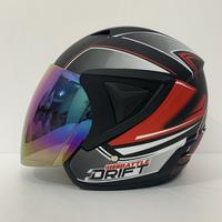 Gambar Helm JP13 Drift Battle Merah Hitam Doff - Kaca Pelangi Rainbow / Iridium / Silver / Clear - Helm Dewasa - Helm SNI - Helmet - Helem Motorcycle Visor - (Clear) JP13 Drift Battle Merah Hitam Doff dari CRX Helmet Kota Administrasi Jakarta Utara 1 Tokopedia