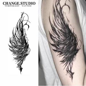 Hình Xăm Tạm Thời, Hình Xăm Đôi Cánh Quỷ, Kéo Dài Trong 15 Ngày, Không Thấm Nước, Không Lo Sợ Ma Sát, Miếng Dán Hình Xăm