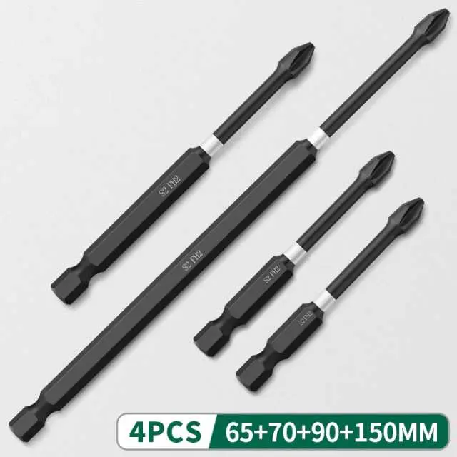 4 PCS MATA BOR OBENG ELEKTRIK MAGNETIC ANTI SLIP 65 70 90 150mm PH2